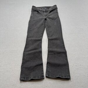 American Eagle Jeans Women's 0 Black Denim Next Level Stretch Kick Bootcut Retro